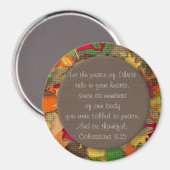 Inspirerend Bijbelverse - Thankfulness Magnet Magneet (Voorkant / Achterkant)