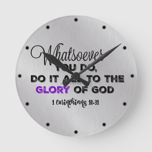 Inspirerend Bijbelversie Ronde Klok (Voorkant)