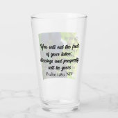 Inspirerend bijbelverzegelde Paarse druiven Glas (Achterkant)