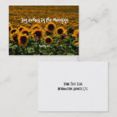 Inspirerend blijdschap bijbelvers visitekaartje (Voorkant / Achterkant)