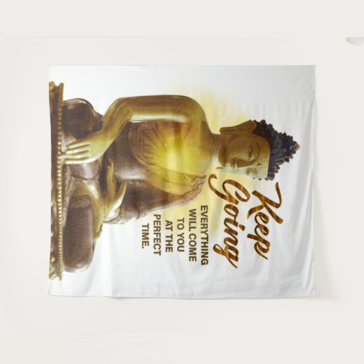 Inspirerend Boeddha Verlichting Wandkleed (Voorkant (horizontaal))