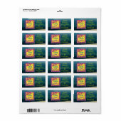 Inspirerend boodschap God is liefde Etiket (Full Sheet)