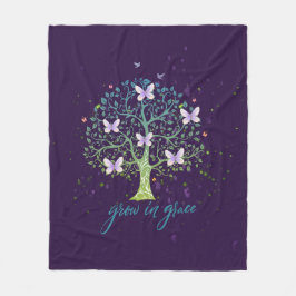 Inspirerend boodschap Groeien in genade Fleece Deken