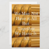 Inspirerend boodschap met African Wildlife Design Briefpapier (Voorkant / Achterkant)