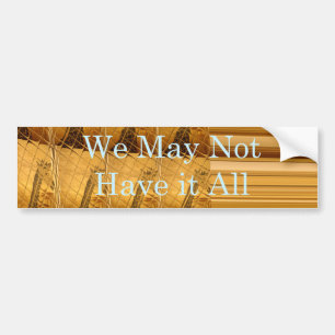Inspirerend boodschap met African Wildlife Design Bumpersticker