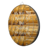 Inspirerend boodschap met African Wildlife Design Dartbord (Voorkant Rechts)