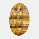 Inspirerend boodschap met African Wildlife Design Keramisch Ornament (Links)