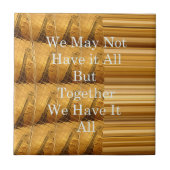 Inspirerend boodschap met African Wildlife Design Tegeltje (Voorkant)