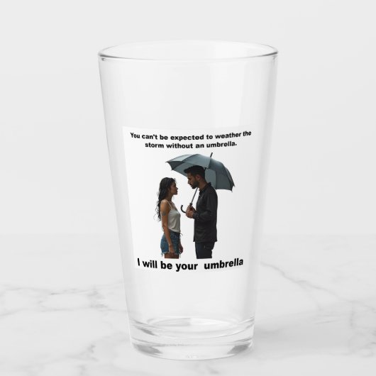 Inspirerend boodschap op een helder glas (Voorkant)