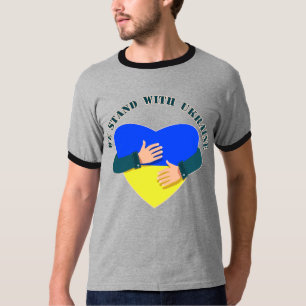 Inspirerend boodschap We staan voor Oekraïne T-Shi T-shirt