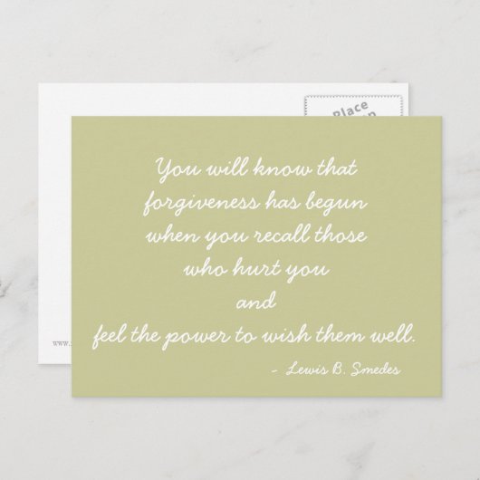 Inspirerend Briefkaart (Voorkant / Achterkant)