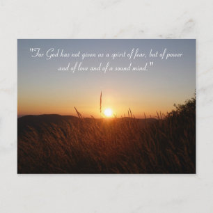 Inspirerend Briefkaart   2 Timotheüs 1; 7