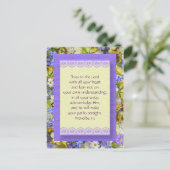 Inspirerend Briefkaart - Vertrouwen in God - (Staand voorkant)