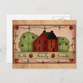 Inspirerend Briefkaart voor landappels (Voorkant / Achterkant)