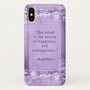 Inspirerend Buddha Quote Typografie iPhone X Hoesje