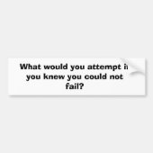 Inspirerend Bumpersticker (Voorkant)