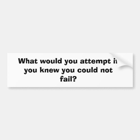 Inspirerend Bumpersticker (Voorkant)