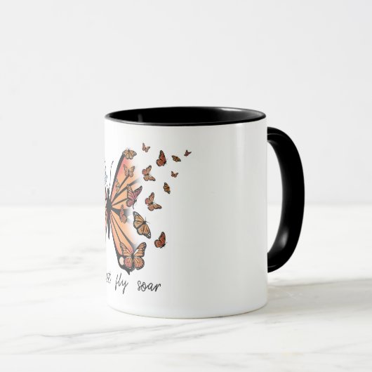 Inspirerend Butterfly Subliving Mok (Voorkant rechts)