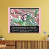 Inspirerend cadeautjes levenswijzigingen canvas afdruk (Insitu (Woonkamer))