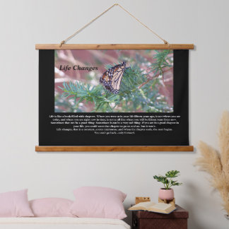 Inspirerend cadeautjes levenswijzigingen hangend wandkleed