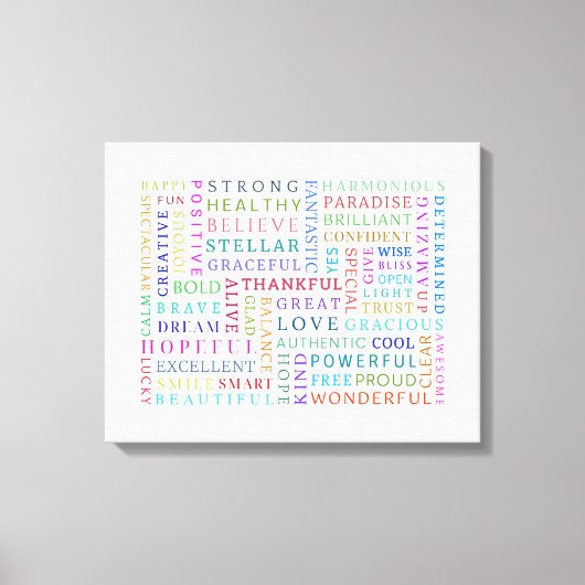 INSPIREREND Canvas Positiviteitscollage (Voorkant)