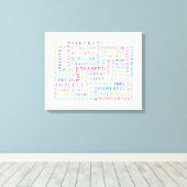 INSPIREREND Canvas Positiviteitscollage Afdruk (Insitu (Houten vloer))