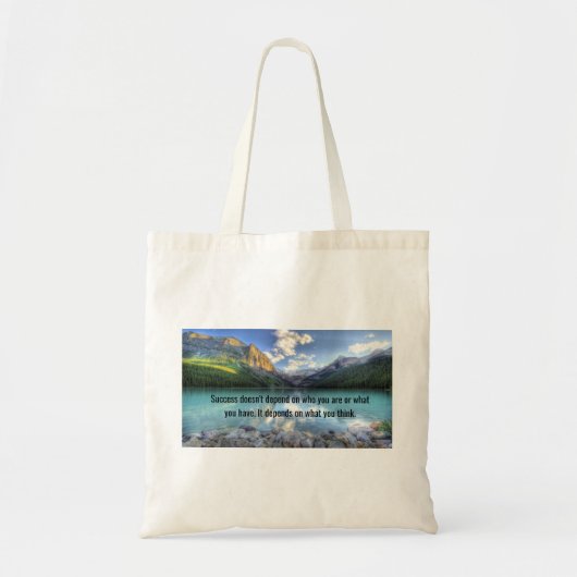 Inspirerend canvas tas (Voorkant)