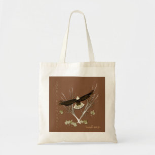 Inspirerend canvas tas met geschrift