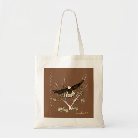 Inspirerend canvas tas met geschrift (Voorkant)