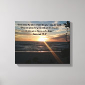 Inspirerend Canvas - Zonsondergang - Jeremia 29:11 (Voorkant)