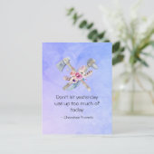 Inspirerend Cherokee Proverb met Tomahawk Briefkaart (Staand voorkant)