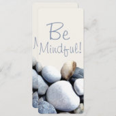 Inspirerend Chic be Mindful Pebbles Bladwijzer (Voorkant / Achterkant)