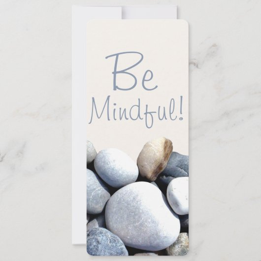 Inspirerend Chic be Mindful Pebbles Bladwijzer (Voorkant)