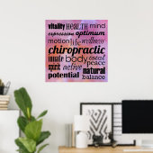 Inspirerend ChiropraktijkPoster Poster (Thuiskantoor)