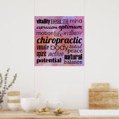 Inspirerend ChiropraktijkPoster Poster (Keuken)
