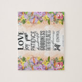 inspirerend Christelijk Bijbelvers Legpuzzel (Verticaal)