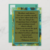 Inspirerend Christelijk Bijbelverse Briefkaart (Voorkant / Achterkant)