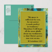 Inspirerend Christelijk Bijbelverse Briefkaart (Voorkant / Achterkant)