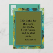 Inspirerend Christelijk Bijbelverse Briefkaart (Voorkant / Achterkant)