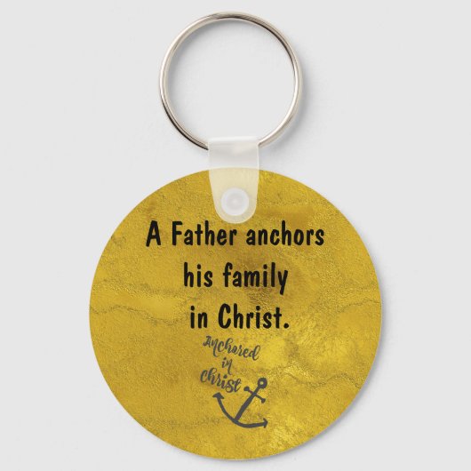 Inspirerend Christelijk Pap Quote Sleutelhanger (Voorkant)
