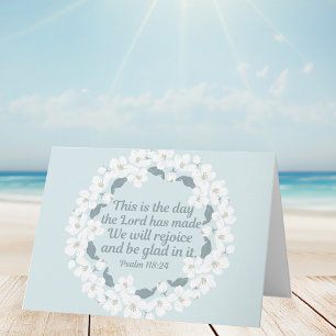 Inspirerend Christelijk Psalm 118:24 Kaart