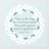 Inspirerend Christelijk Psalm 118:24 Raamsticker (Vel)