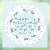 Inspirerend Christelijk Psalm 118:24 Raamsticker (Vel 3)
