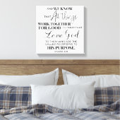 Inspirerend Christelijke bijbelvers Canvas Afdruk (Insitu (Slaapkamer))