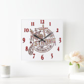 Inspirerend Christelijke bijbelvers Vierkante Klok (Huis)