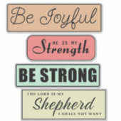 Inspirerend Christelijke offertes Sticker (Voorkant)