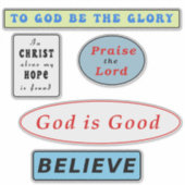 Inspirerend Christelijke offertes Sticker (Voorkant)