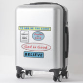 Inspirerend Christelijke offertes Sticker (Koffer)