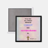 Inspirerend Christelijke Scriptgrafie Magneet (Voorkant / Achterkant)