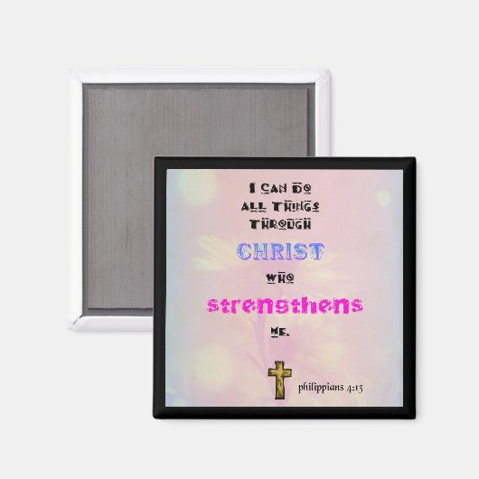 Inspirerend Christelijke Scriptgrafie Magneet (Voorkant / Achterkant)